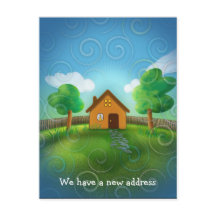 We hebben een nieuw adres - Briefkaart uitnodiging