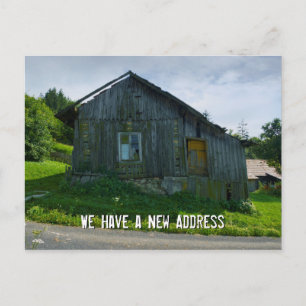 We hebben een nieuw adres   Financiering Aankondigingskaart