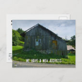 We hebben een nieuw adres | grappig aankondigingskaart (Voorkant / Achterkant)