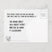 We hebben een nieuw adres | grappig aankondigingskaart (Achterkant)