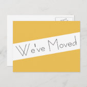 We hebben een nieuw adres verplaatst aankondigingskaart (Voorkant / Achterkant)