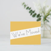 We hebben een nieuw adres verplaatst aankondigingskaart (Staand voorkant)