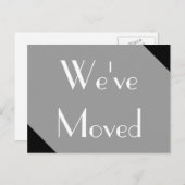 We hebben een nieuw adres verplaatst aankondigingskaart (Voorkant / Achterkant)