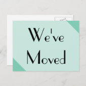 We hebben een nieuw adres verplaatst aankondigingskaart (Voorkant / Achterkant)