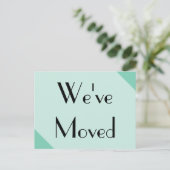 We hebben een nieuw adres verplaatst aankondigingskaart (Staand voorkant)