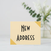 We hebben een nieuw adres verplaatst aankondigingskaart (Staand voorkant)