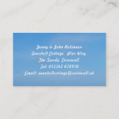 "We hebben een nieuw adres verplaatst, behalve Visitekaartje (Achterkant)