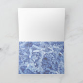 We hebben een nieuw adres verplaatst, blauwe, gekr aankondiging (Binnen)