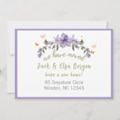 We hebben een nieuw adres verplaatst notitiekaartje (Voorkant)