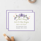 We hebben een nieuw adres verplaatst notitiekaartje (Voorkant / Achterkant in situ)