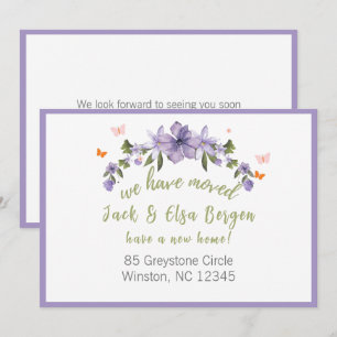 We hebben een nieuw adres verplaatst notitiekaartje