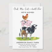 We hebben een nieuw adres verplaatst voor moderne  aankondiging (Voorkant)