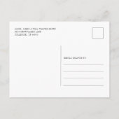 We hebben een nieuw einde gemaakt voor kerstbewegi aankondigingskaart (Achterkant)