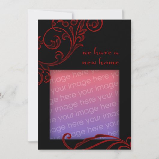 we hebben een nieuw huis : donkere bloei aankondiging (Voorkant)