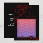 we hebben een nieuw huis : donkere bloei aankondiging (Voorkant / Achterkant)