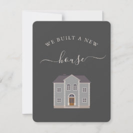 We hebben een nieuw huis gebouwd dat we hebben aan