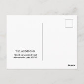 We hebben een nieuw huis Minnesota Rustic Farmhous Briefkaart (Achterkant)