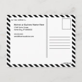 we hebben een nieuw huis : witte bloei aankondigingskaart (Achterkant)