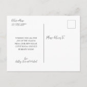 We hebben een nieuw startpunt voor de Feestdagen d Aankondigingskaart (Achterkant)