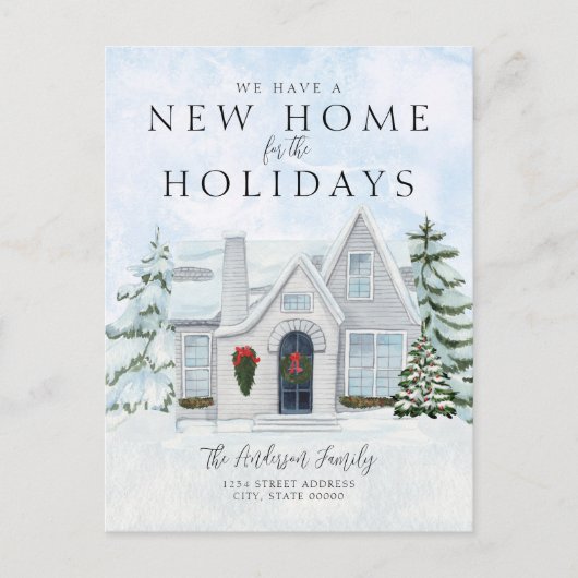 We hebben een nieuw startpunt voor de Feestdagen d Aankondigingskaart (Voorkant)