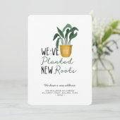 We hebben een nieuw Waterverf Plant met wortels ge Aankondiging (Staand voorkant)