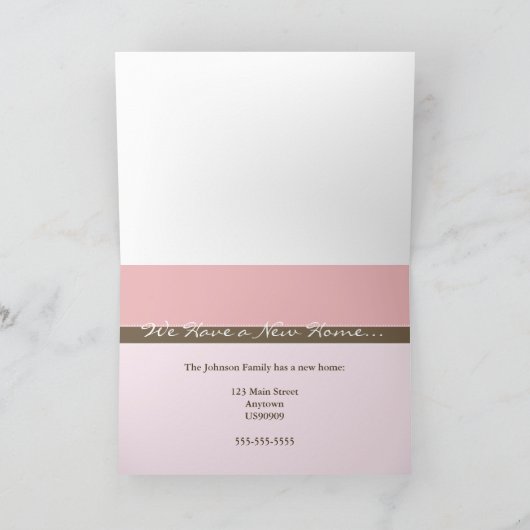 We hebben een nieuw wenskaart aankondiging (Binnen)