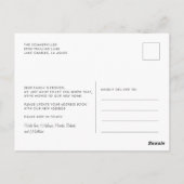 We hebben een nieuwe Adres Boho Bewegende Aankondi Briefkaart (Achterkant)