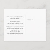 We hebben een nieuwe adreswijziging doorgevoerd aankondigingskaart (Achterkant)