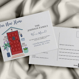 We hebben een nieuwe adreswijziging doorgevoerd briefkaart