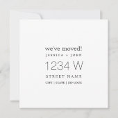 We hebben een nieuwe eenvoudige, moderne aankondig save the date (Voorkant)