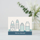 We hebben een nieuwe eenvoudige moderne Kantoor-sk Aankondigingskaart (Staand voorkant)