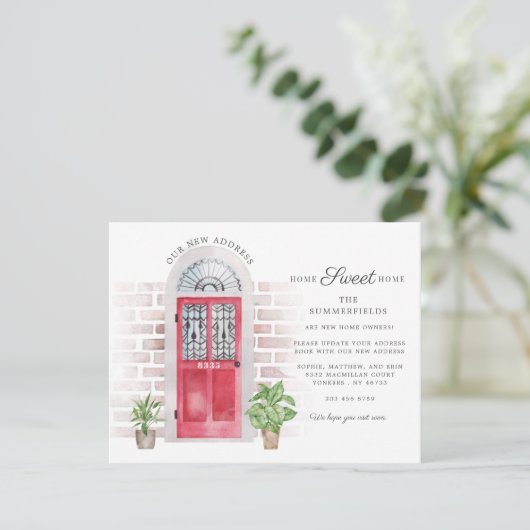 We hebben een nieuwe mededeling over adreswijzigin (Staand voorkant)