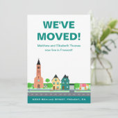 We hebben een nieuwe mededeling over adreswijzigin aankondiging (Staand voorkant)