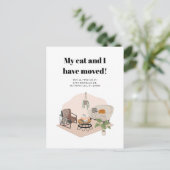 We hebben een nieuwe mededeling over adreswijzigin briefkaart (Staand voorkant)