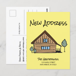 We hebben een nieuwe mededeling over adreswijzigin briefkaart