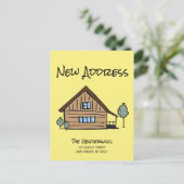 We hebben een nieuwe mededeling over adreswijzigin briefkaart (Staand voorkant)