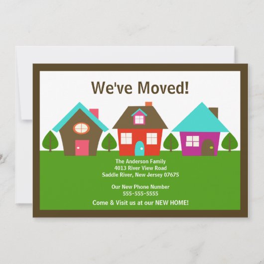 We hebben een nieuwe mededeling over adreswijzigin kaart (Voorkant)