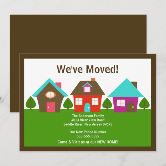 We hebben een nieuwe mededeling over adreswijzigin kaart (Voorkant / Achterkant)