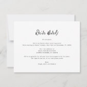 We hebben een nieuwe mededeling over adreswijzigin notitiekaartje (Achterkant)