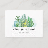 We hebben een nieuwe mededeling over adreswijzigin visitekaartje (Voorkant)