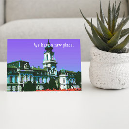 'We hebben een nieuwe plek' Aankondiging Sjabloon