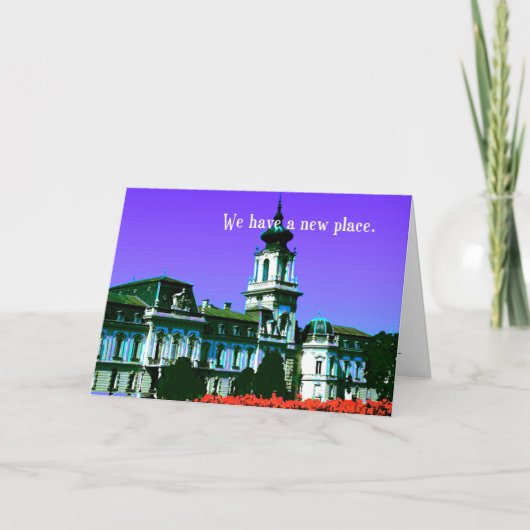 'We hebben een nieuwe plek' Aankondiging Sjabloon (Voorkant)