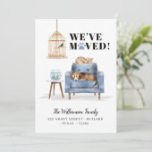 We hebben een nieuwe Thuishond en een kat-slaapbla Aankondiging (Staand voorkant)