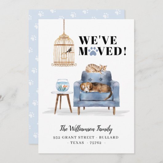 We hebben een nieuwe Thuishond en een kat-slaapbla Aankondiging (Voorkant / Achterkant)