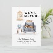 We hebben een nieuwe Thuishond en een kat-slapende Aankondiging (Staand voorkant)