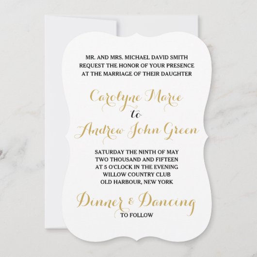 We hebben een open bar en een grappige bruiloft kaart (Achterkant)