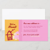 We hebben een Oranje en roze fotokaart gemaakt Aankondiging (Voorkant / Achterkant)