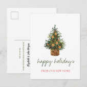 We hebben een Oranje feestdag gemaakt met kerstbom Aankondigingskaart (Voorkant / Achterkant)