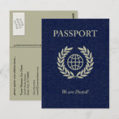 we hebben een postpaspoort briefkaart (Voorkant / Achterkant)