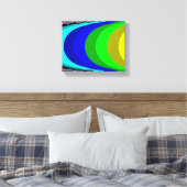 We hebben een regenboog nodig - fractale kunst canvas afdruk (Insitu (Slaapkamer))
